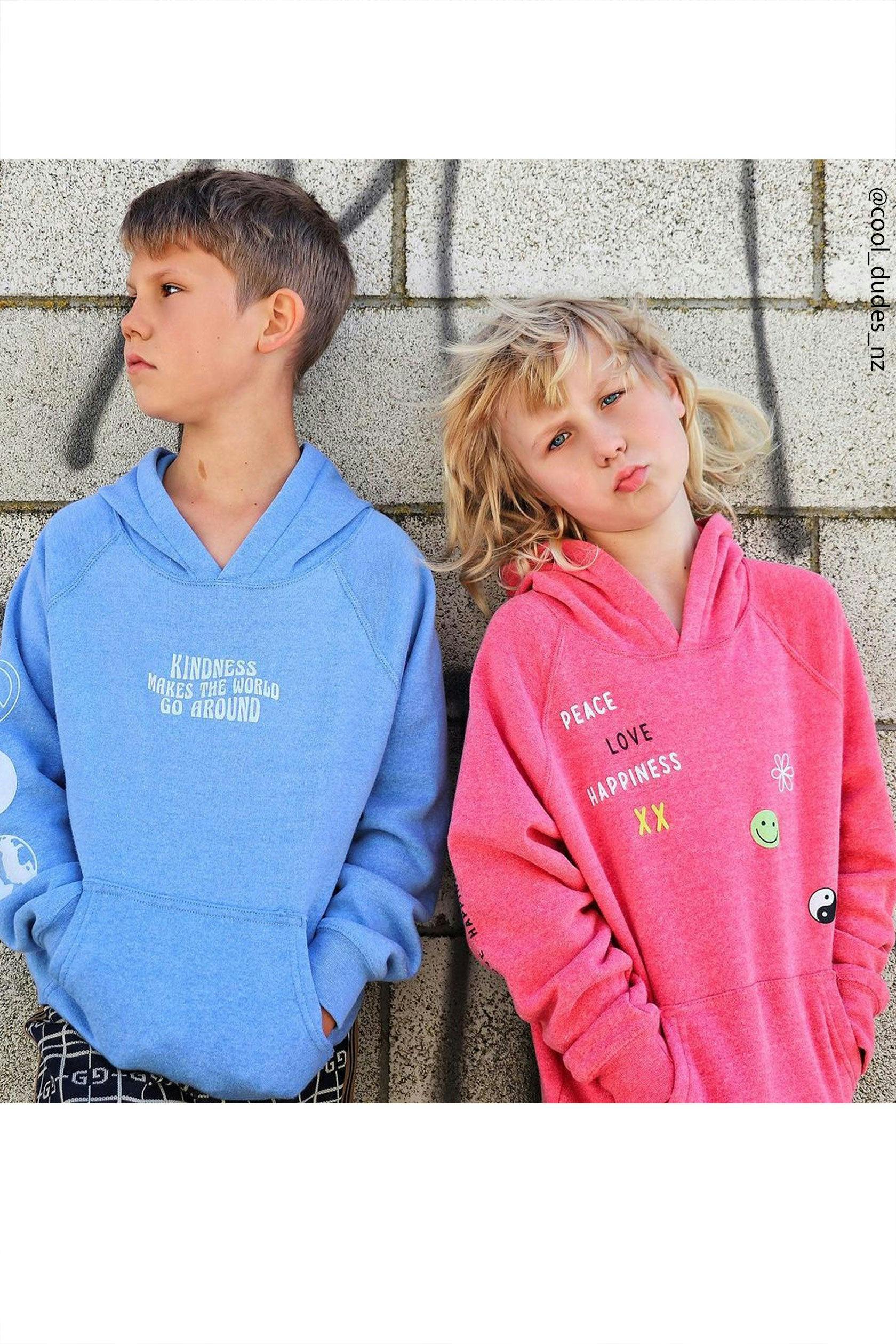Kid's Blue World Hoodie-Unisex