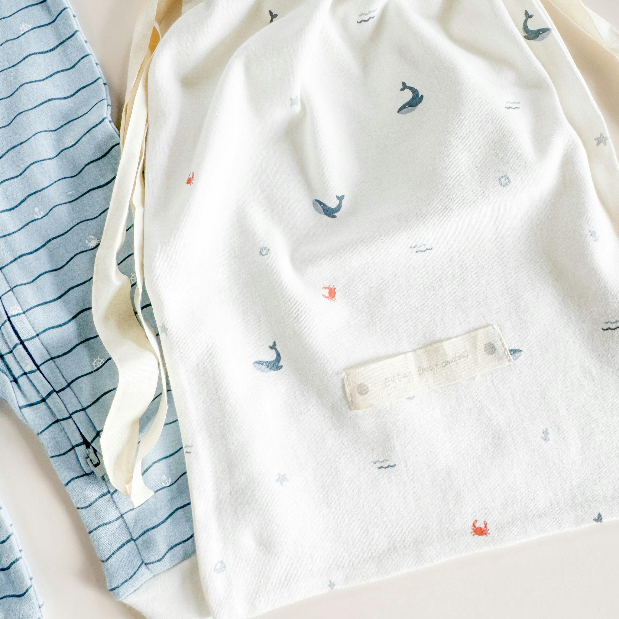 Layette Gift Set - Nautical and Waves