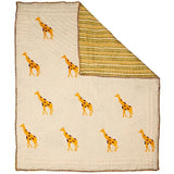 Organic Yellow Giraffe Quilt