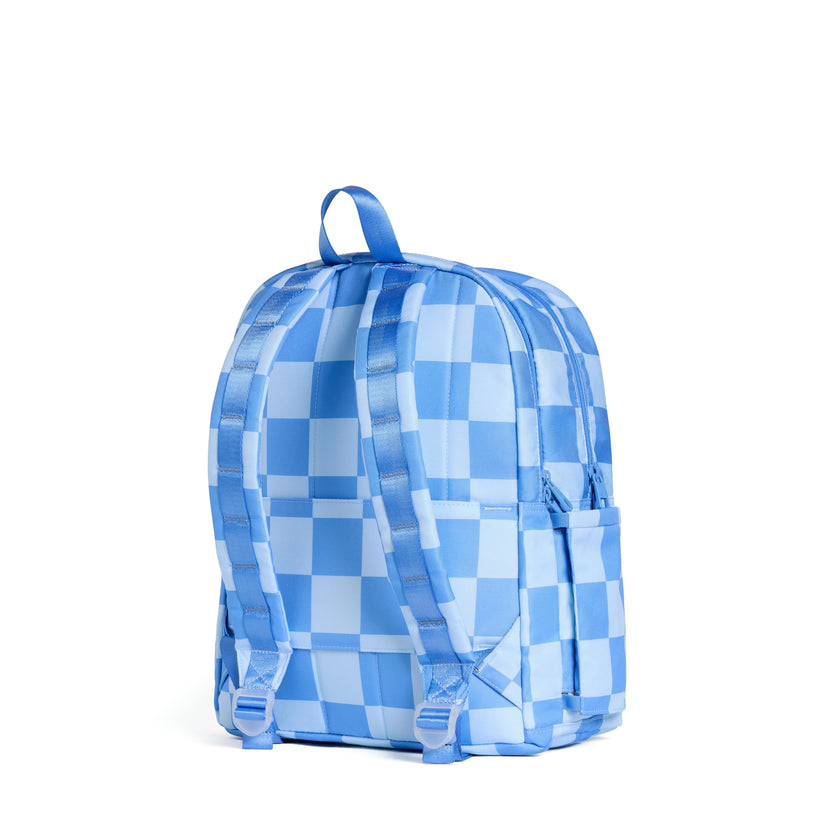 Kane Double Pocket Backpack, Charms Blue Checkerboard