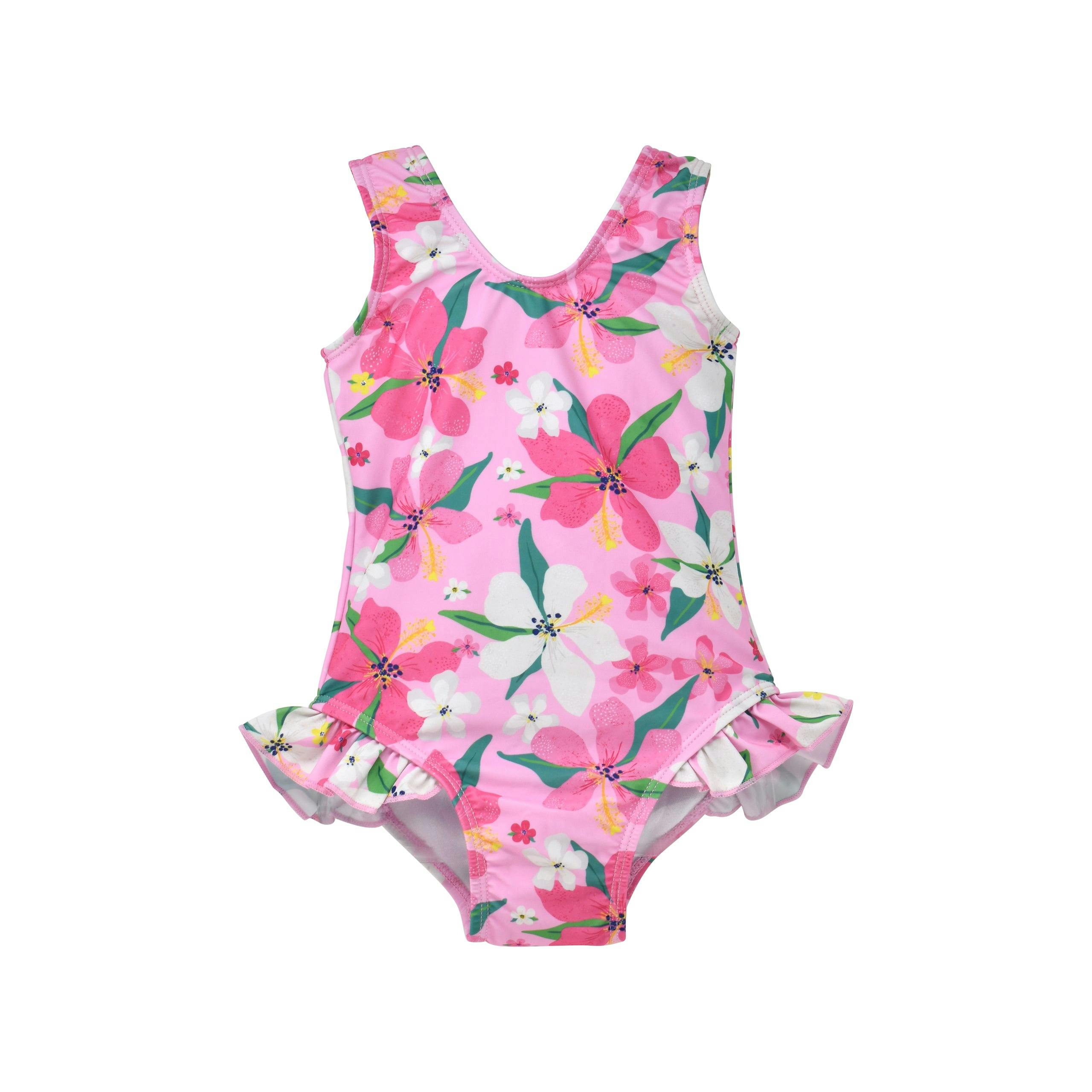 UPF 50+ Delaney Hip Ruffle Swimsuit