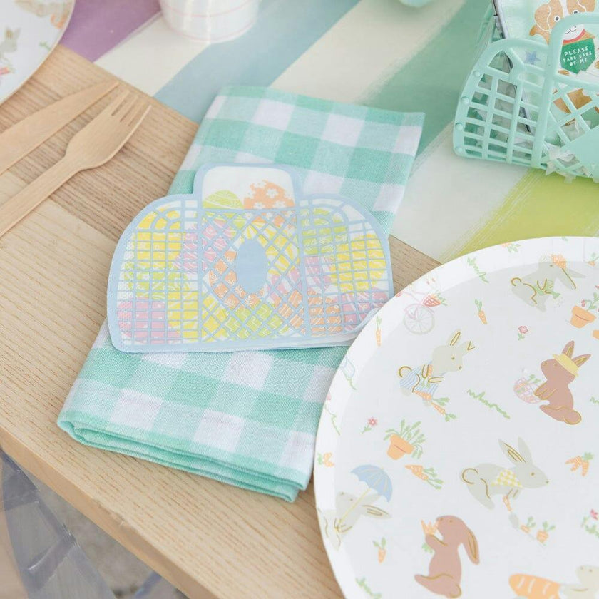 Springtime Egg Hunt Basket Large Napkins