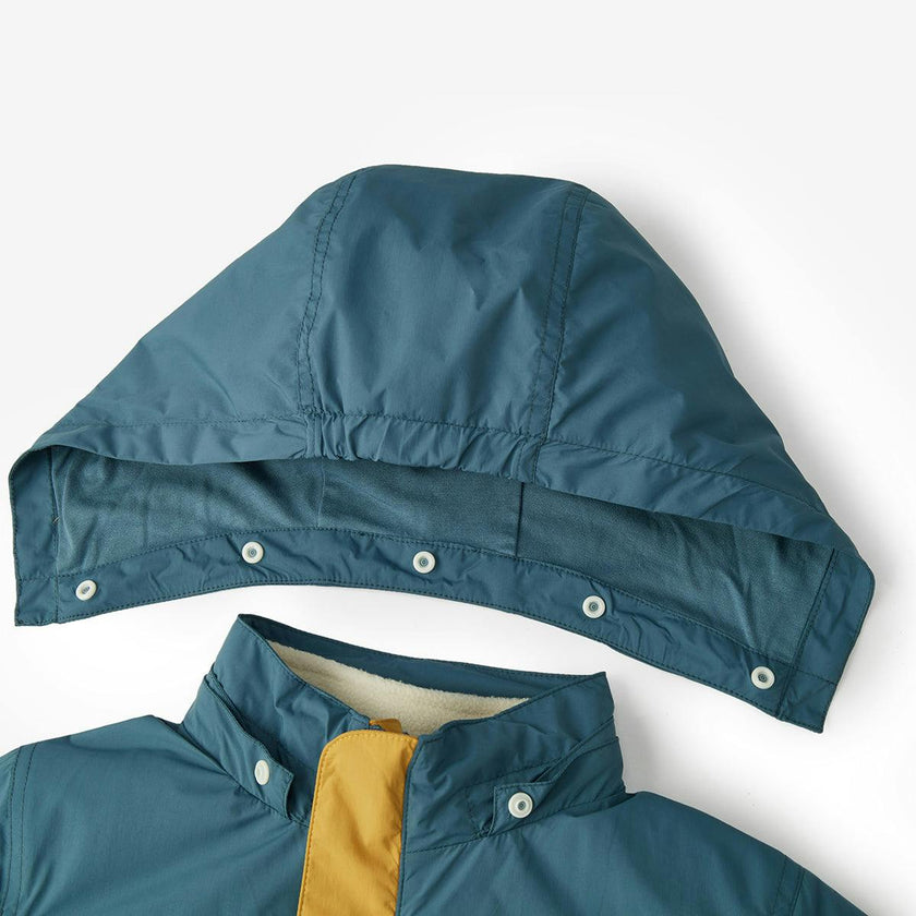 Harbor Stripe Hooded Windbreaker Jacket