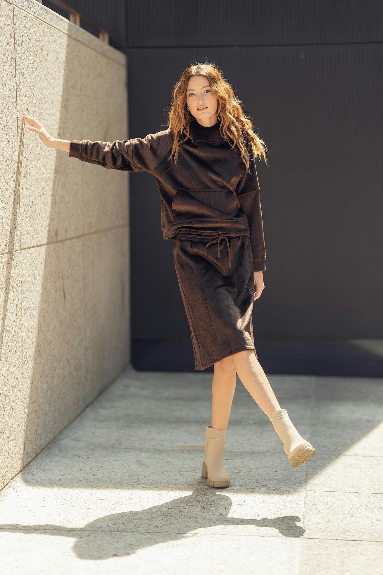 CORDUROY STRETCH SKIRT