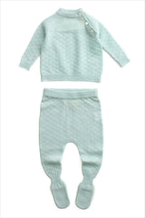 Cashmere Nona Footie Pant Agate