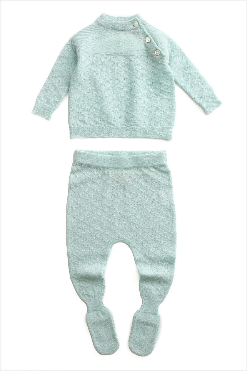 Cashmere Nona Footie Pant Agate
