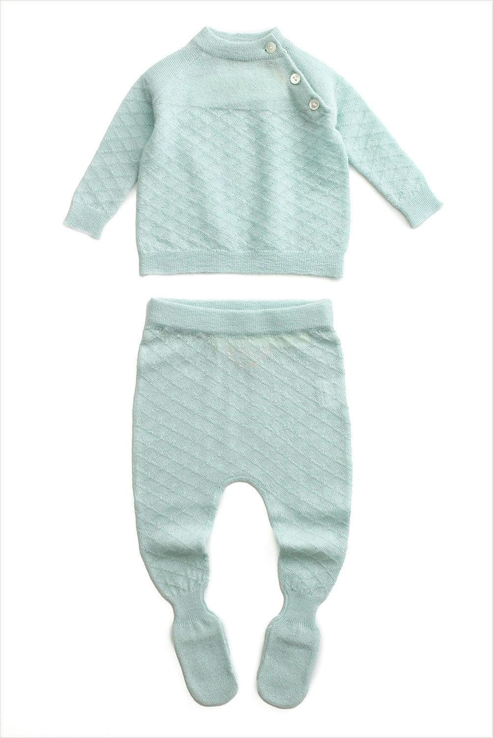 Cashmere Nona Footie Pant Agate
