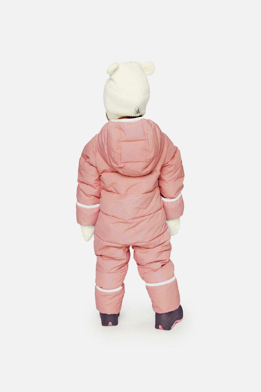 Baby Cloud One Piece Snowsuit Adapted For Car Seats Pale Dusty Pink