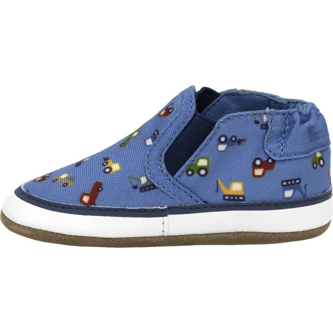 I Love Trucks Med Blue Soft Sole