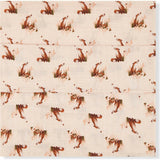 Floral Organic Cotton Muslin Swaddle Blanket