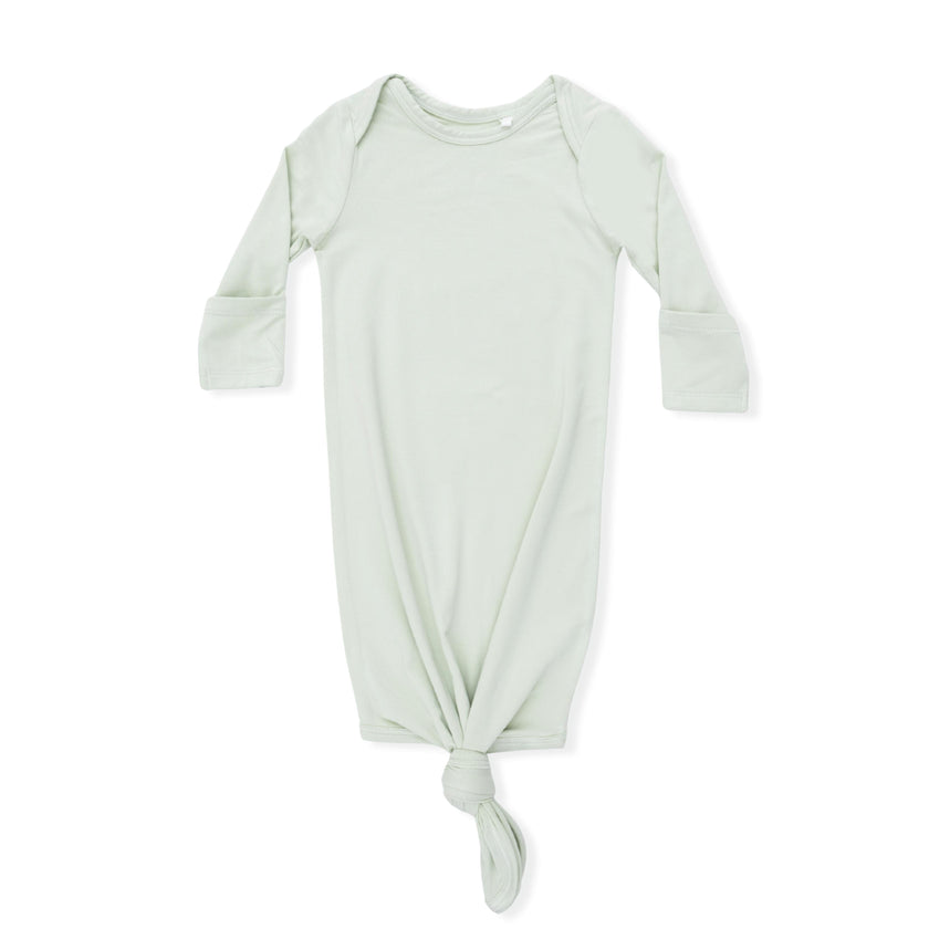Solid Bok Choy - Knotted Gown and Beanie Hat