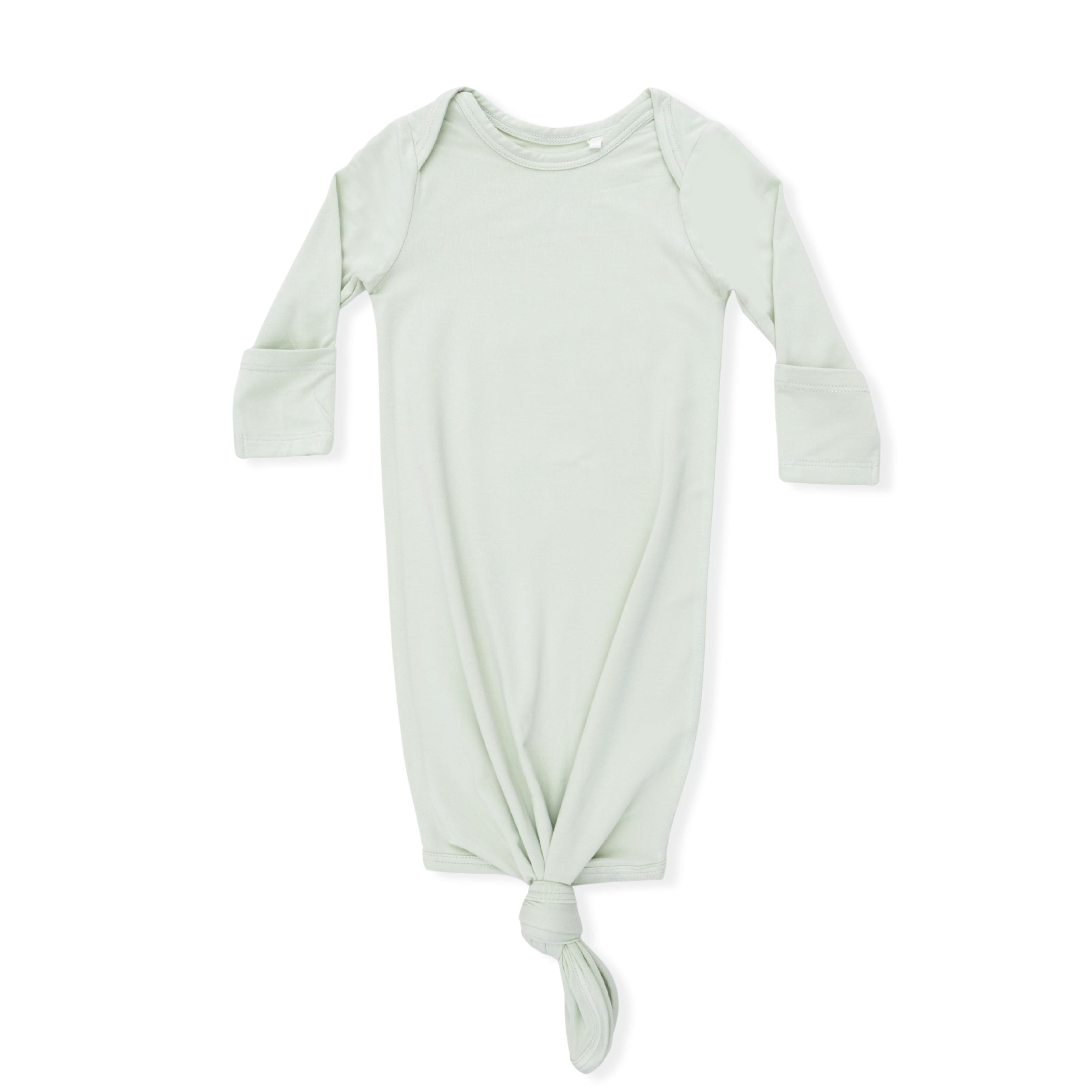 Solid Bok Choy - Knotted Gown and Beanie Hat