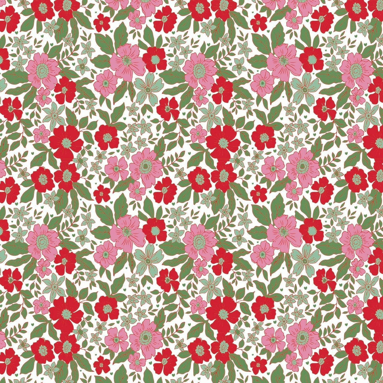 Evelyn Girls' Romper - Floral Noel