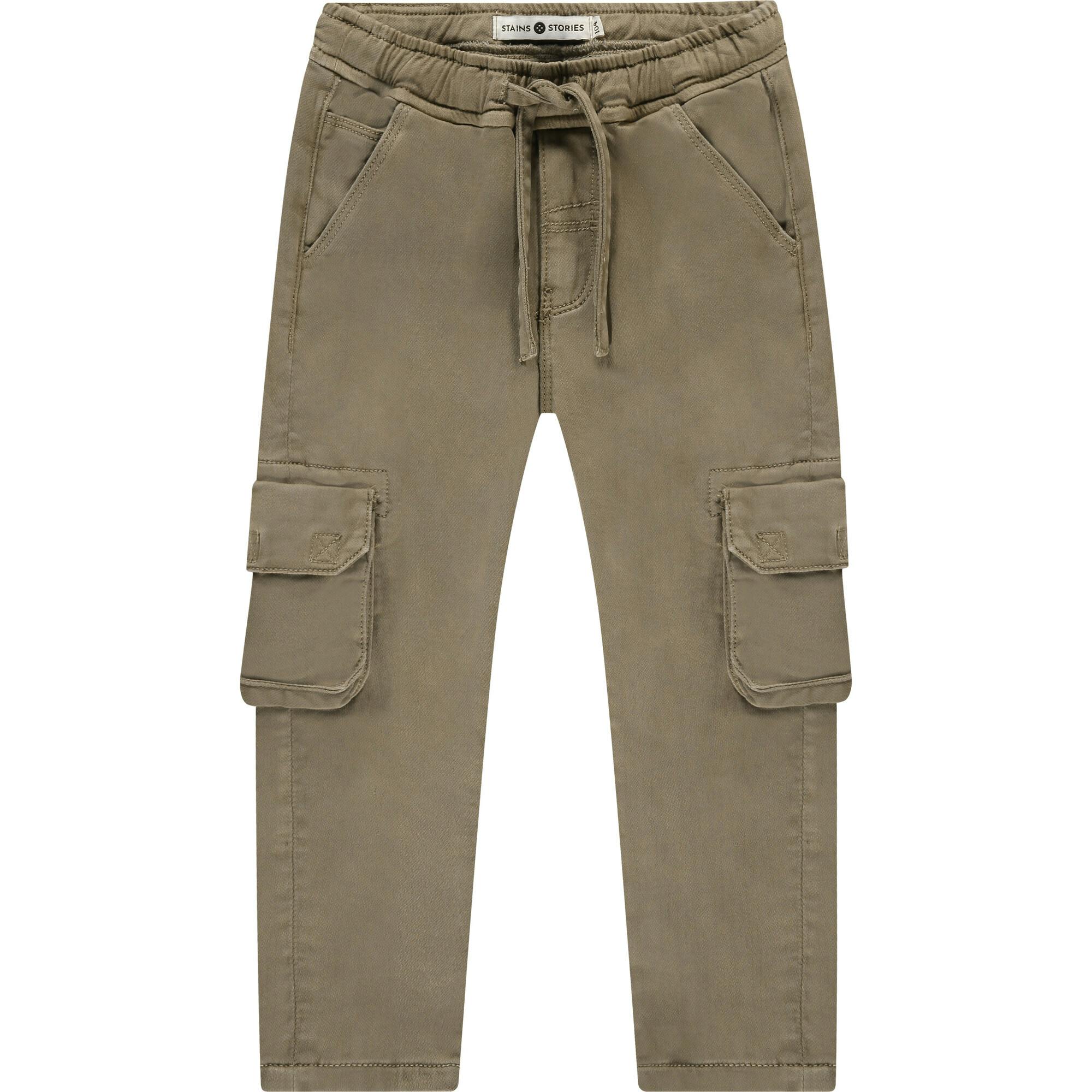 Pull-On Drawstring Cargo Pants