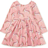 Printed Ballet Dress, Pink