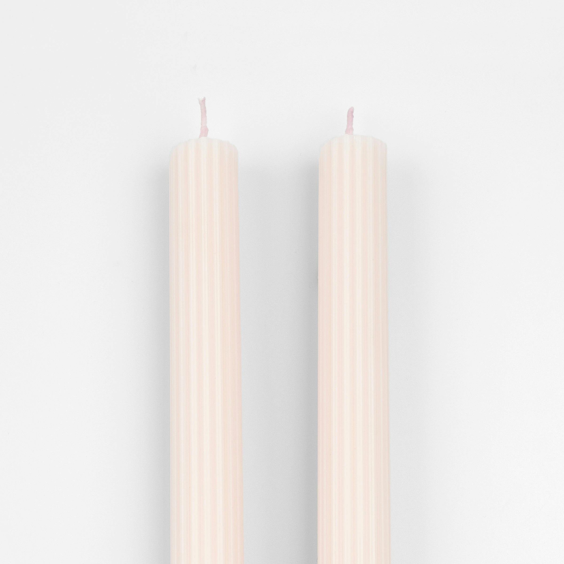 Ballet Slipper Pink Table Candles