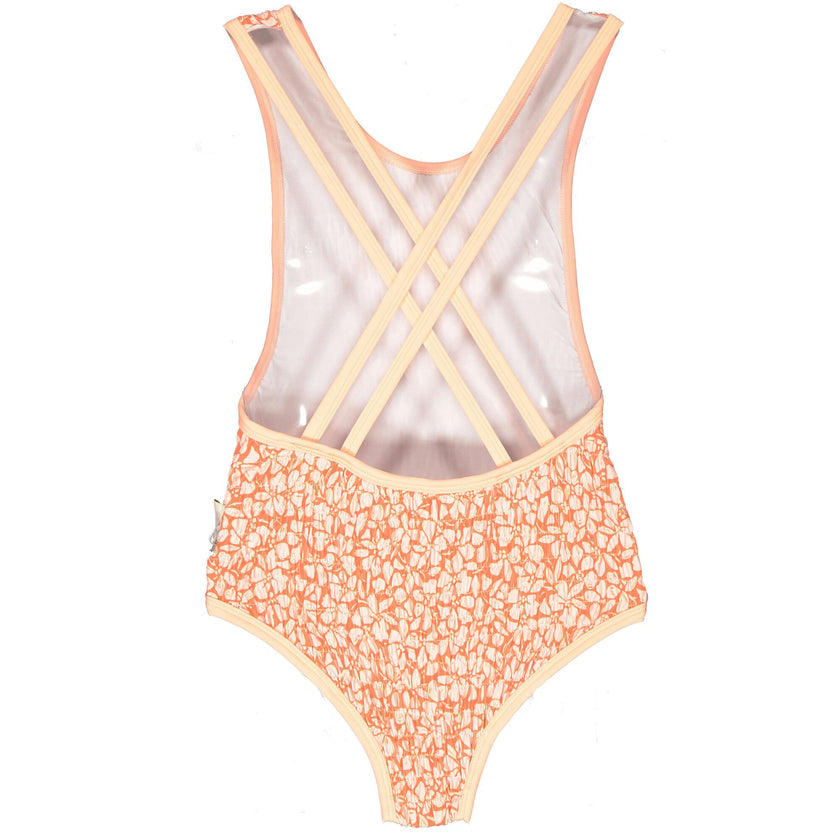 Paradise Flowers Smocked Swimsuit, Florals