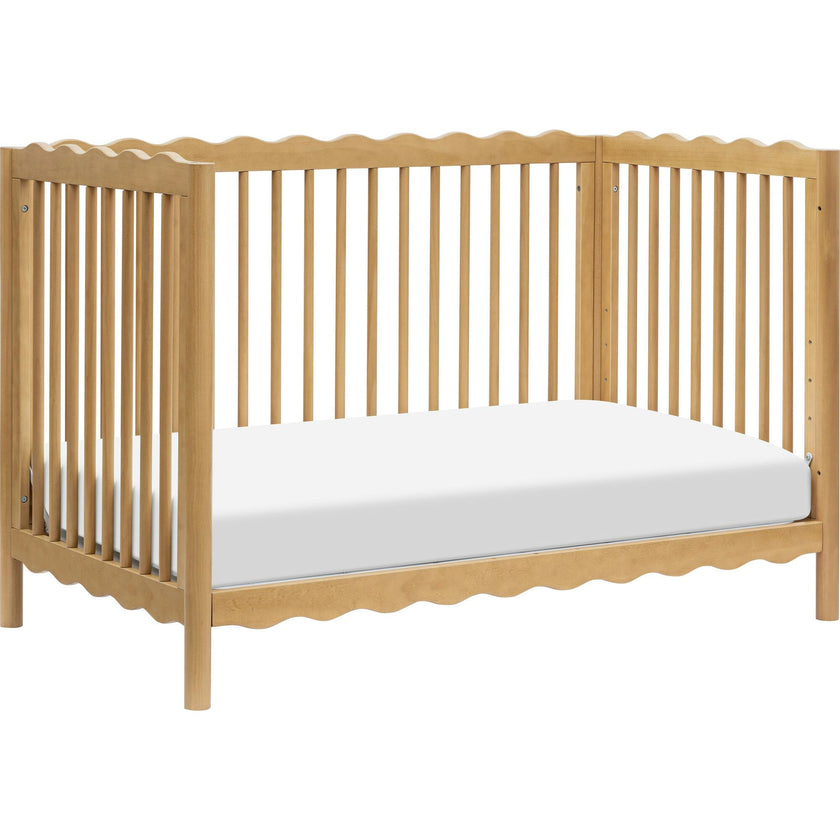 Swell 4-in-1 Convertible Crib with Toddler Bed Conversion Kit in Honey