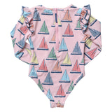 Girls Rachel Suit - Pink Regatta