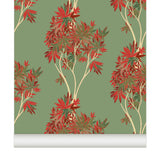 Papier peint ÉRABLES coloris Rouge