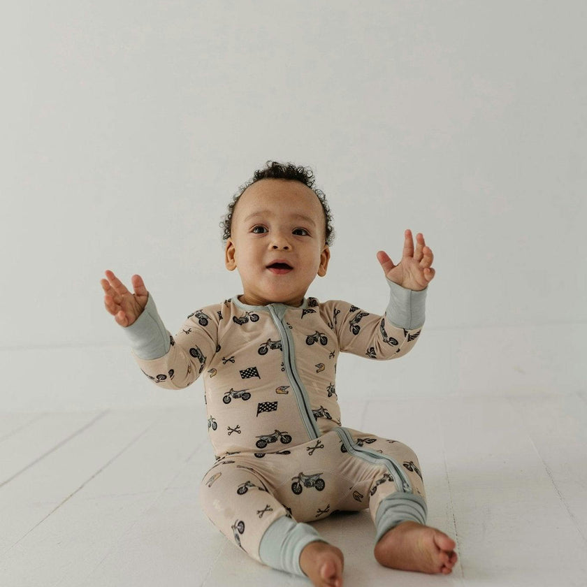 Long Sleeve Zip Romper
