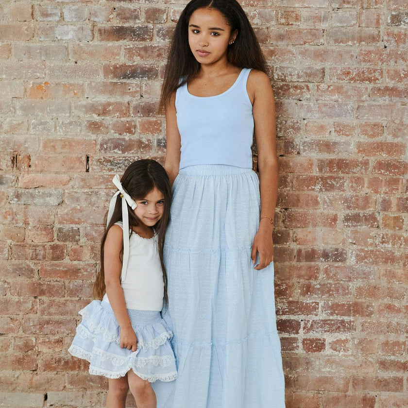 Harlow Robins Egg Blue Heart Cut Out Tank
