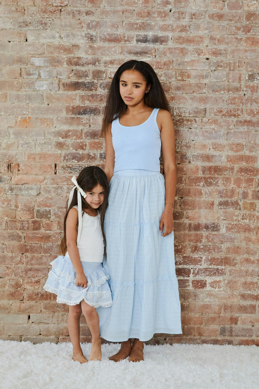 Harlow Robins Egg Blue Heart Cut Out Tank