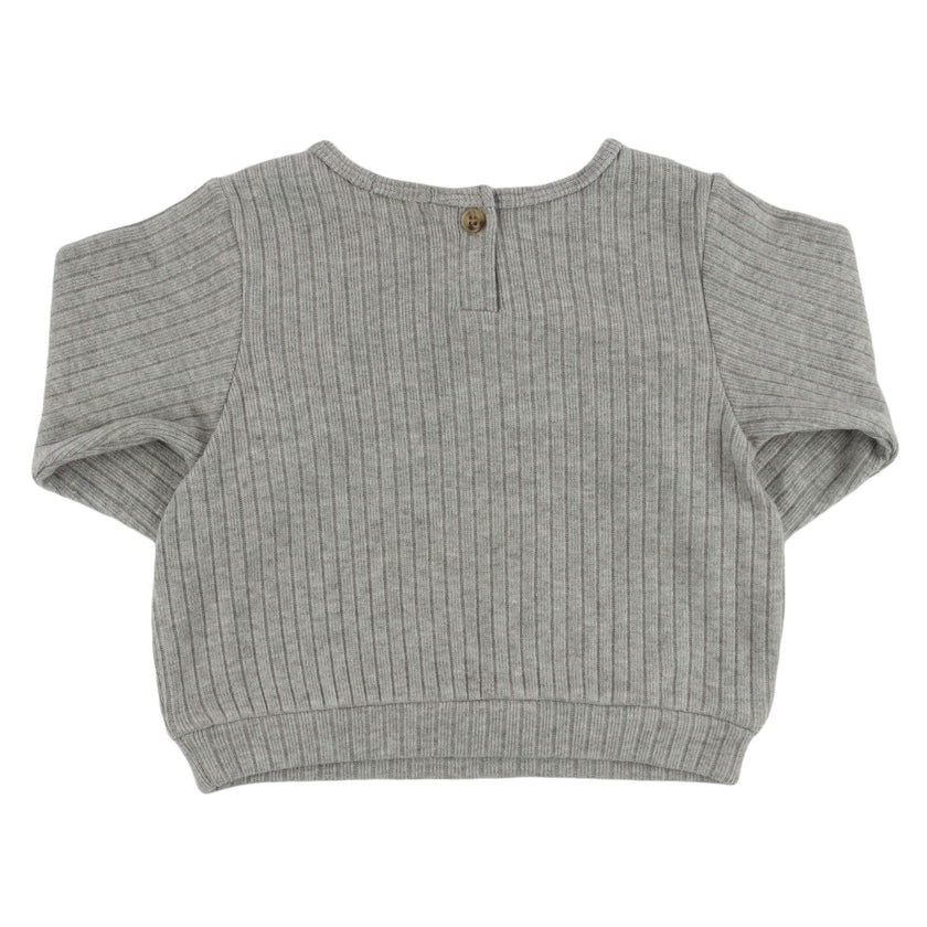 Wide Rib Fuzzy Sweater Knit Brooklyn Boxy