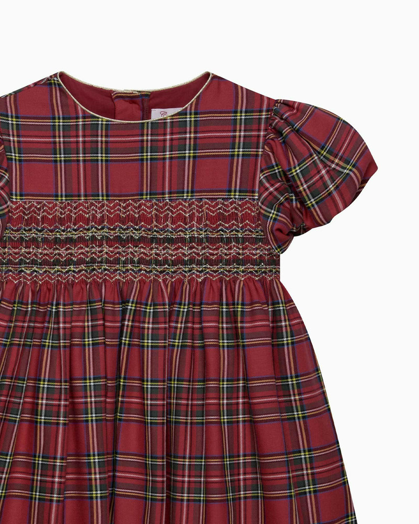 Baby Isla Tartan Smocked Party Dress