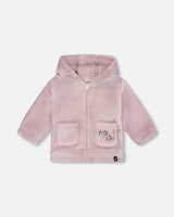 Hooded Zip Plush Jacket