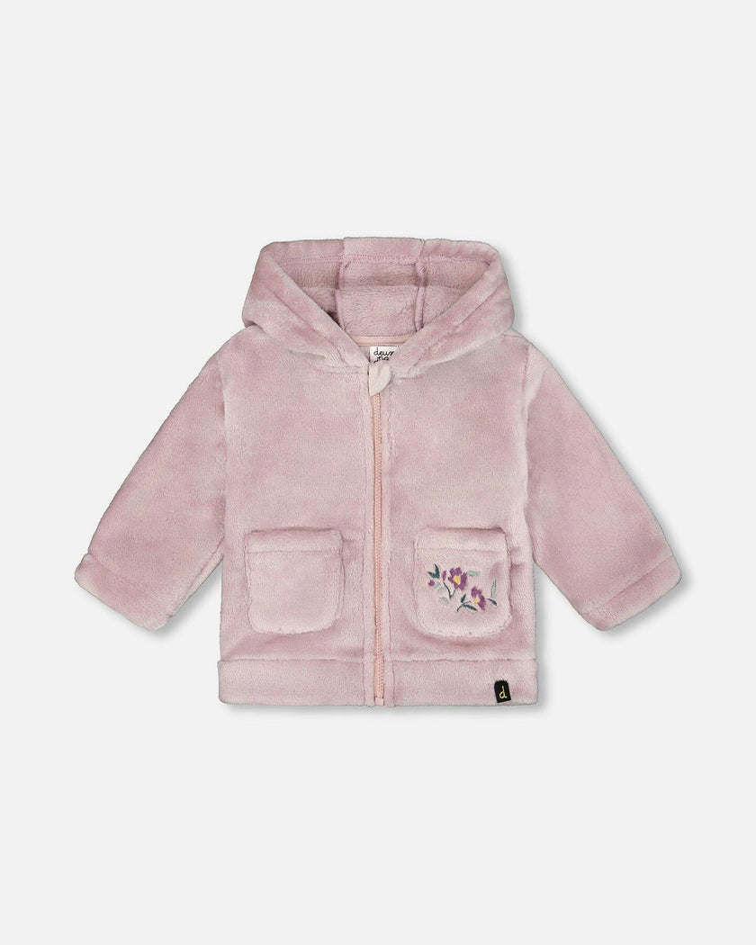 Hooded Zip Plush Jacket