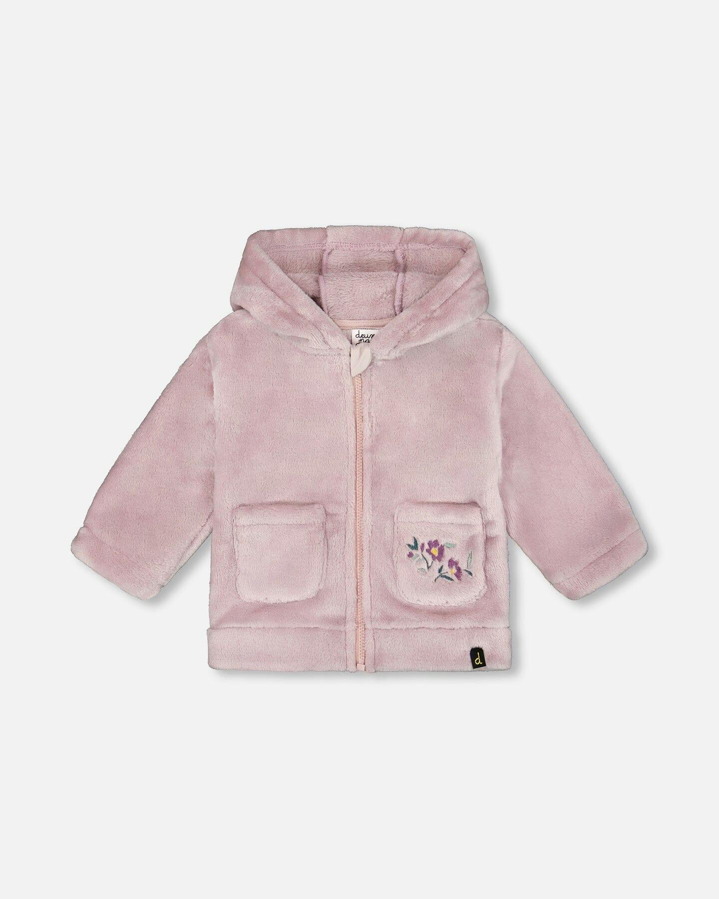 Hooded Zip Plush Jacket