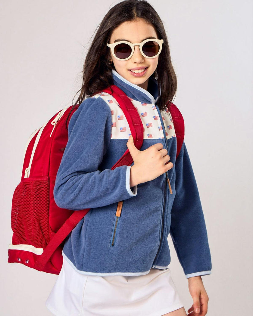 Kids American Flag Fleece Jacket