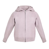 Purple Hooded Puffer Jacket