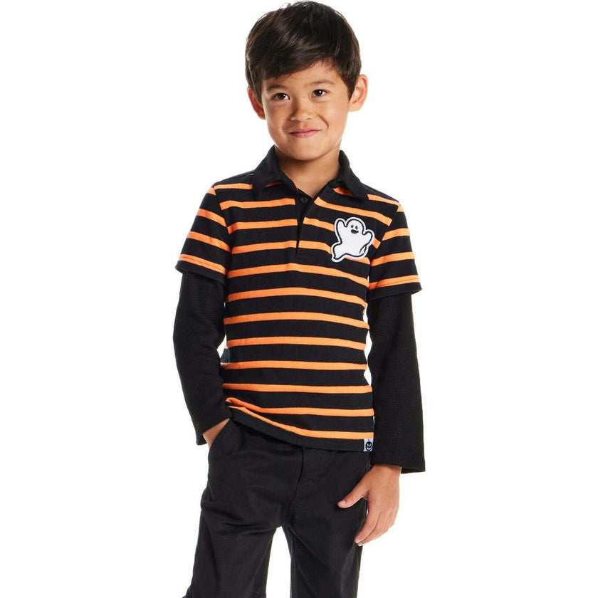 Kids Halloween Rugby Polo