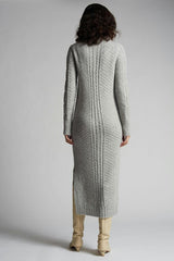 LORA SWEATER DRESS | PALE GREY