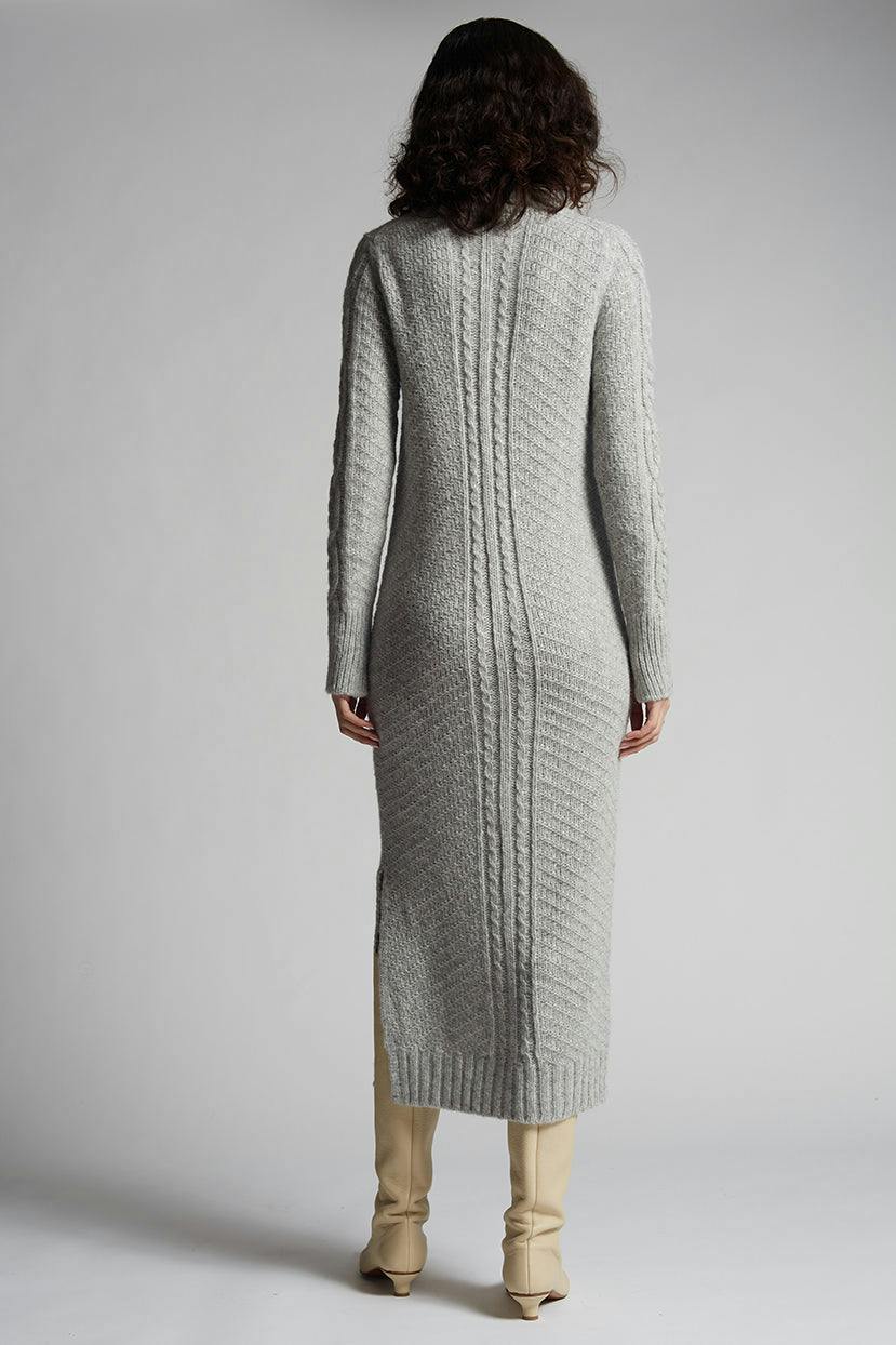 LORA SWEATER DRESS | PALE GREY