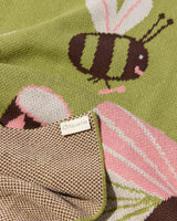 Bug Band Knit Mini Blanket