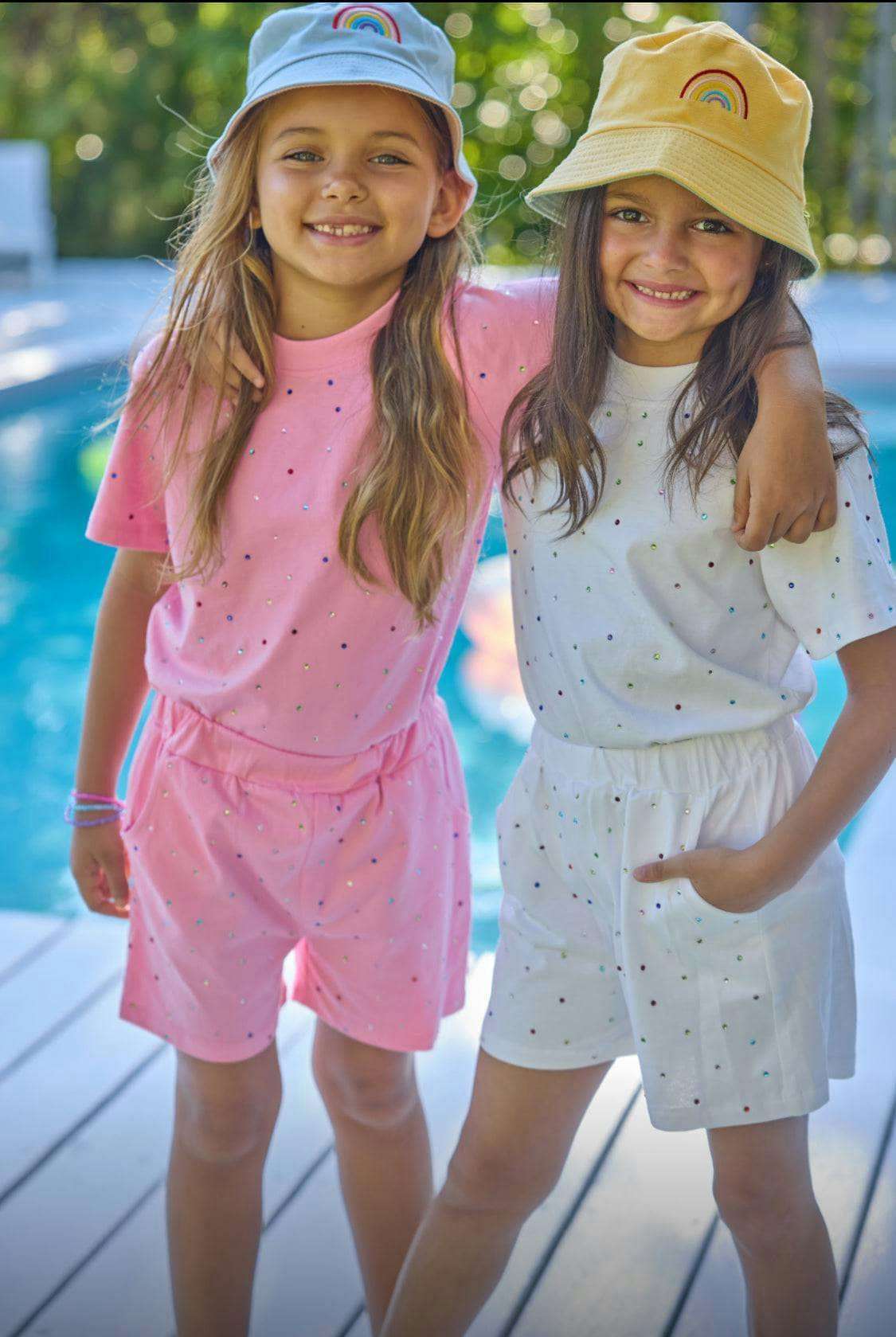 Rainbow Gem Short Set Pink