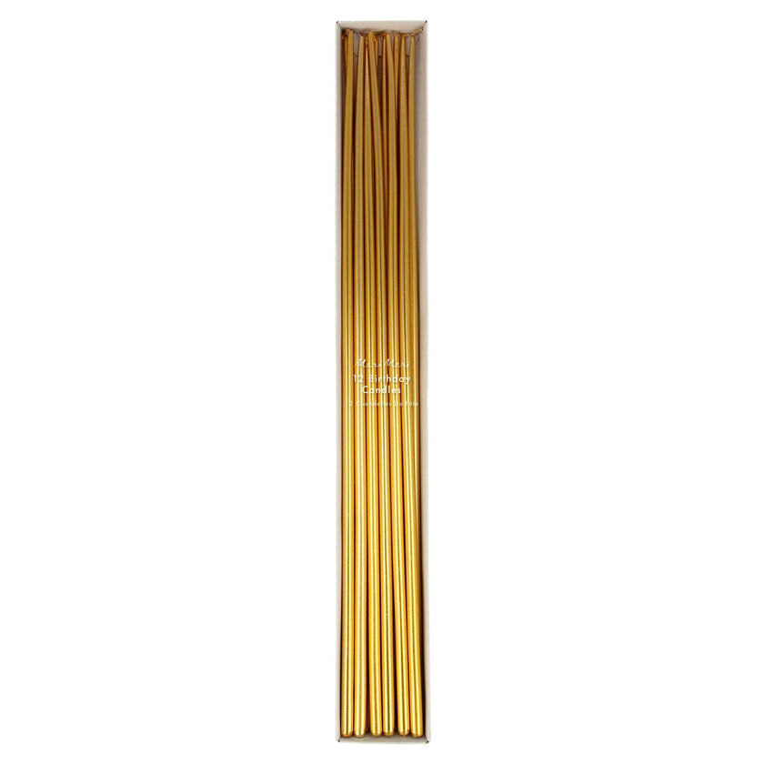 Gold Tall Tapered Candles