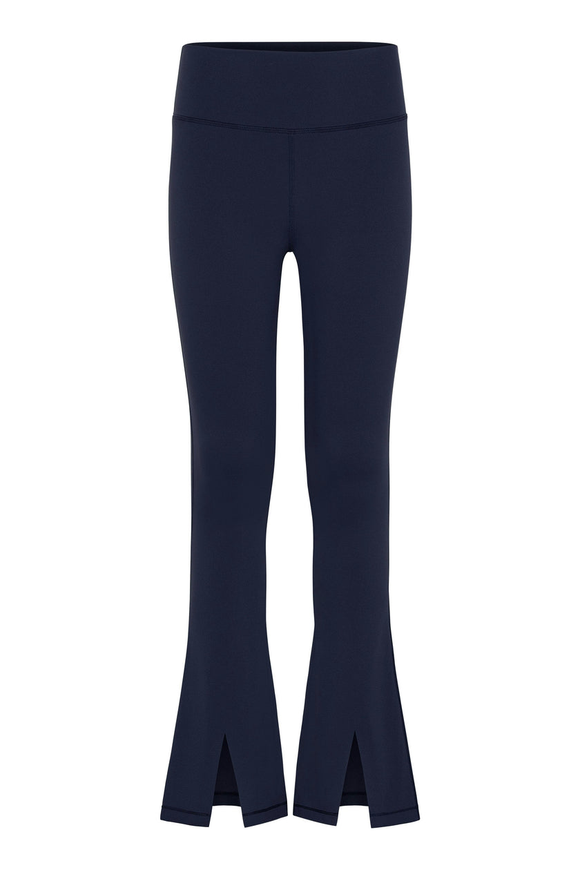 Adele Split Flare Leggings Navy