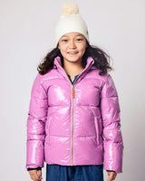 Kids Ultra Puff Coat in Hi-Gloss Pink Lavender