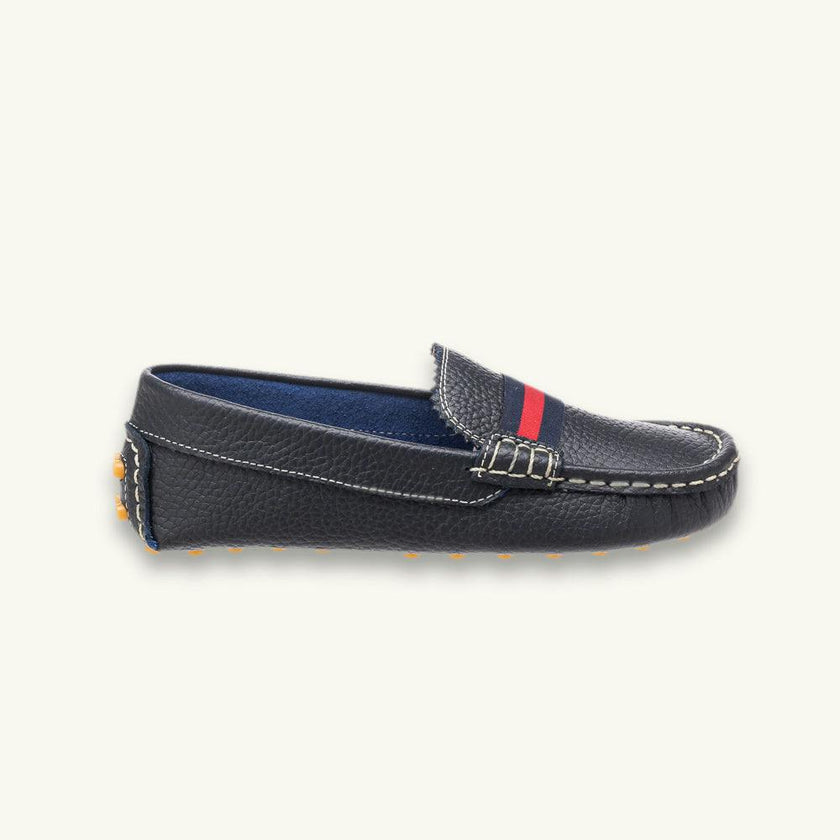 Club Loafer | Navy Blue Leather