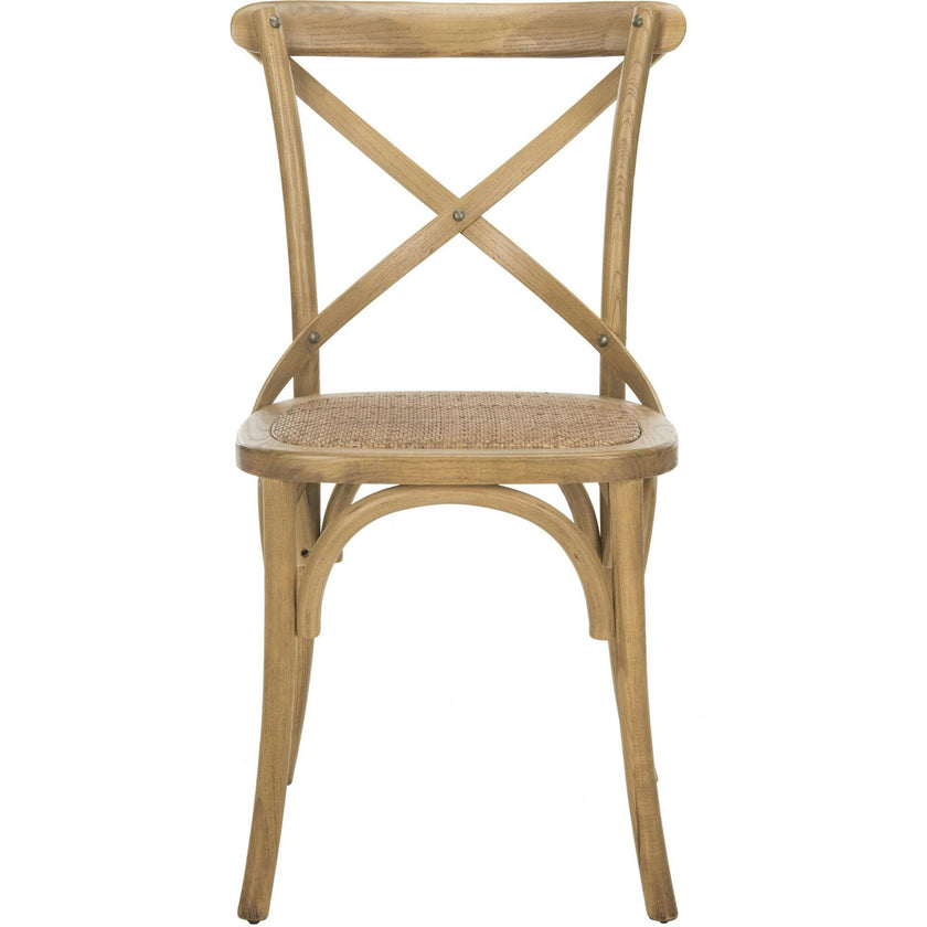Set of 2 Franklin X Back Farmhouse Chairs