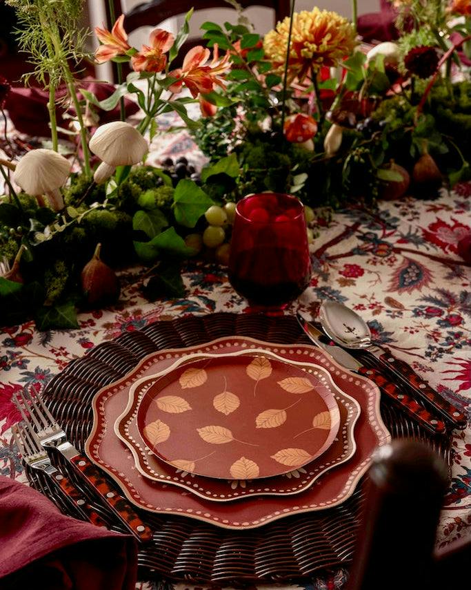 Beech Dinner Plate Set in Persimmon