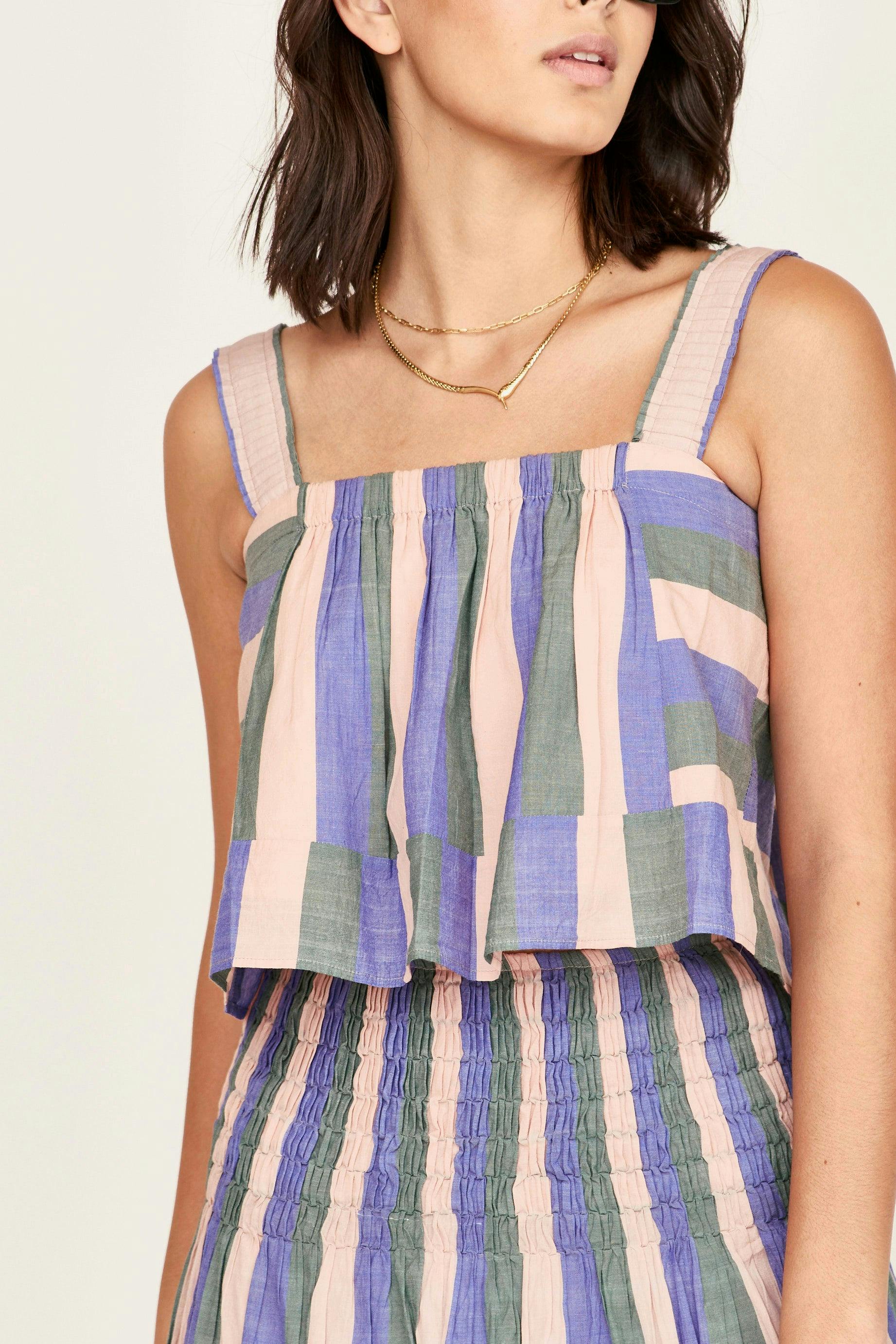 Monaco Tank in Carnival Stripe