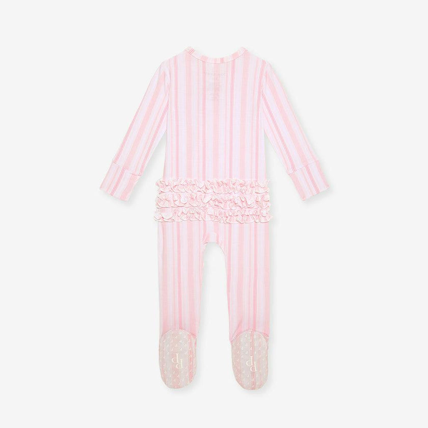 Remi Footie Ruffled Zippered One Piece