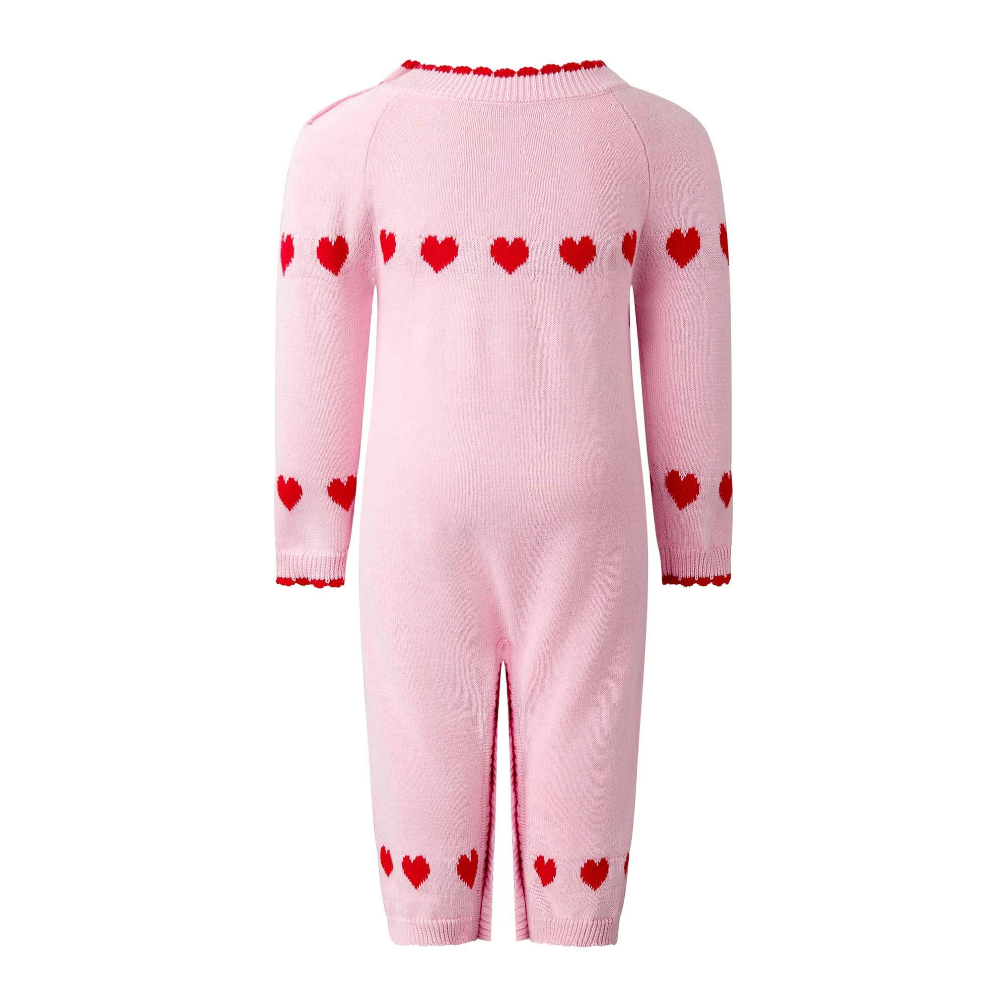 Heart Intarsia Playsuit
