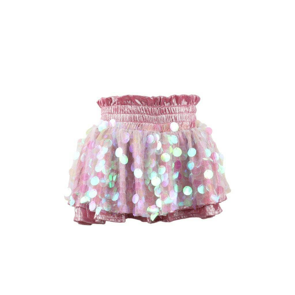 Paillette Sequin Metallic Short Skort