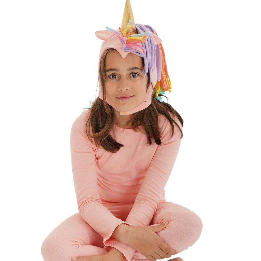 Sunrise Peach Unicorn Pajama Costume